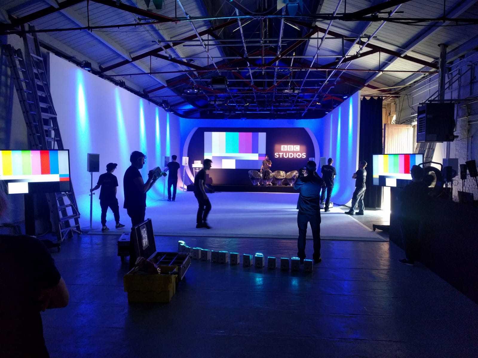 Leadership conference with a BBC Studios stage