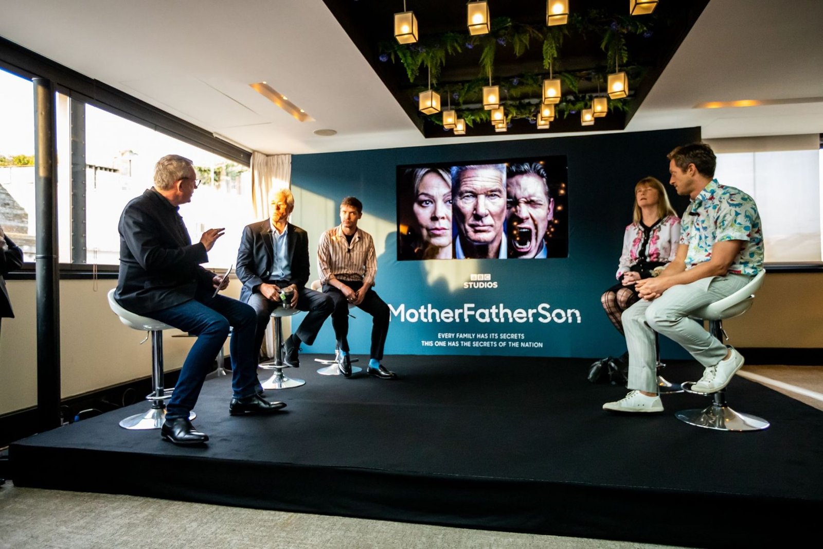 A live launch event for the television series MotherFatherSon